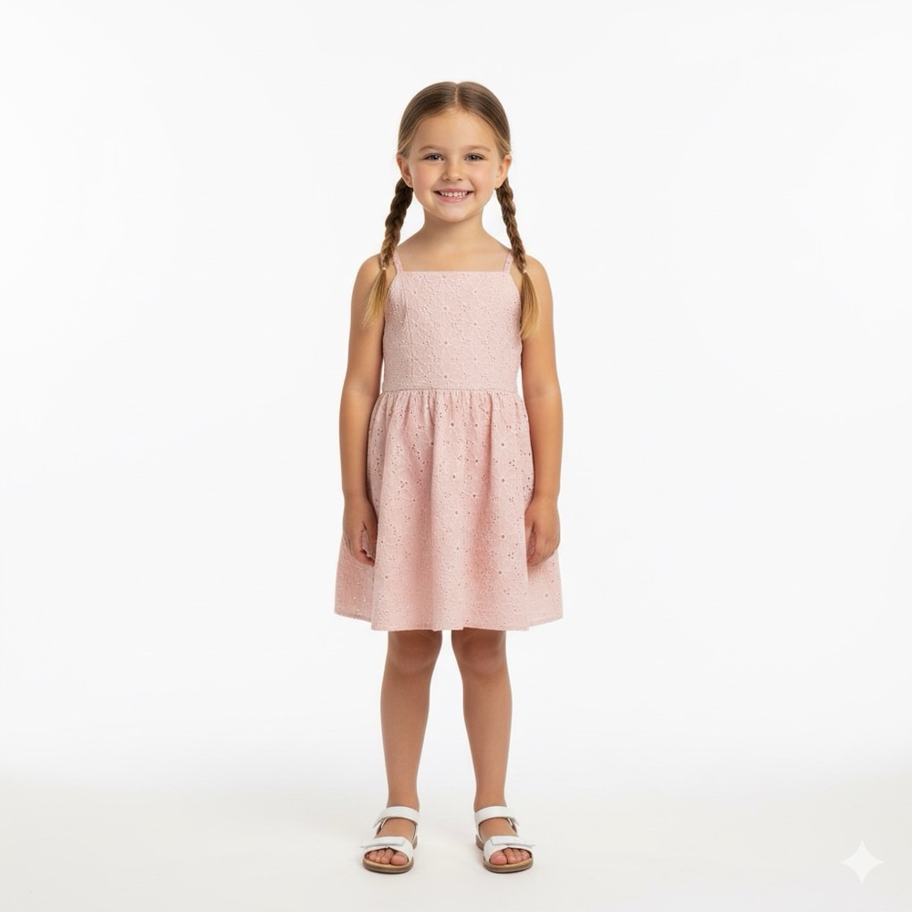 Art Class Pink‎ Eyelet Dress  SIZE M(8)